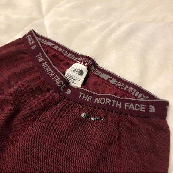 The North Face FlashDry Maroon Base Layer/Active Leggings - Picture 2 of 6